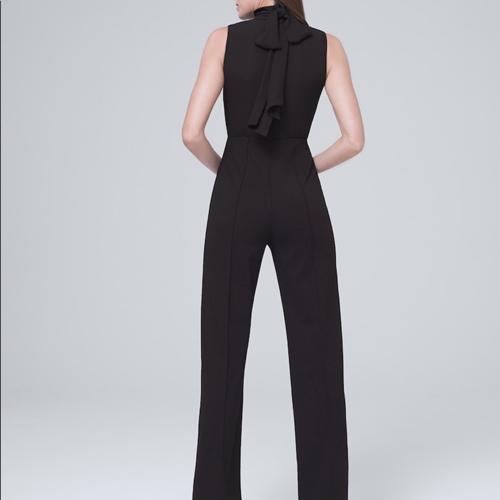 New White house black market TIE-DETAIL JUMPSUIT - Picture 4 of 6